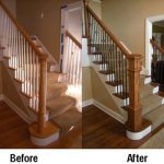 Box Newels and Wrought Iron Balusters