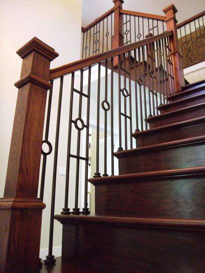 Balusters and Box Newels in a Modern Home Balusters and Box Newels in a Modern Home
