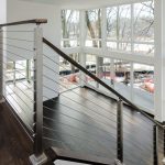 Project # 147 - Modern Stairway with Stainless Steel Posts Project # 147 - Modern Stairway with Stainless Steel Posts