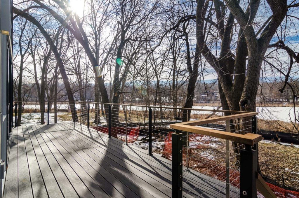 Black and Intermediate Cable Railing Posts Black and Intermediate Cable Railing Posts