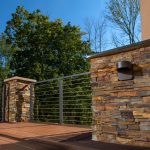 Black Posts & Brick Pillar Black Posts & Brick Pillar