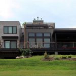 Modern Home with Cable Railing Modern Home with Cable Railing