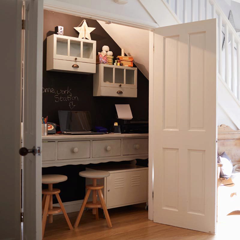 under stairs office ideas