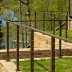 Flat Top Cable Railing Posts with Bronze Powder Coat Flat Top Cable Railing Posts with Bronze Powder Coat