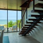 Interior Photo From Behind Floating Stairs Interior Photo From Behind Floating Stairs