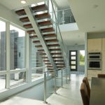 Sppedboat Silver Floating Stair and Glass Railing Sppedboat Silver Floating Stair and Glass Railing