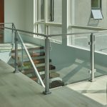 Sppedboat Silver Floating Stair and Glass Railing Sppedboat Silver Floating Stair and Glass Railing