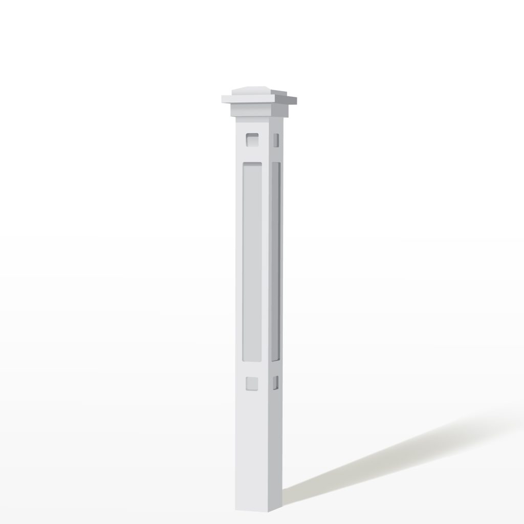 4110 White Paint 'Extreme' Box Newel