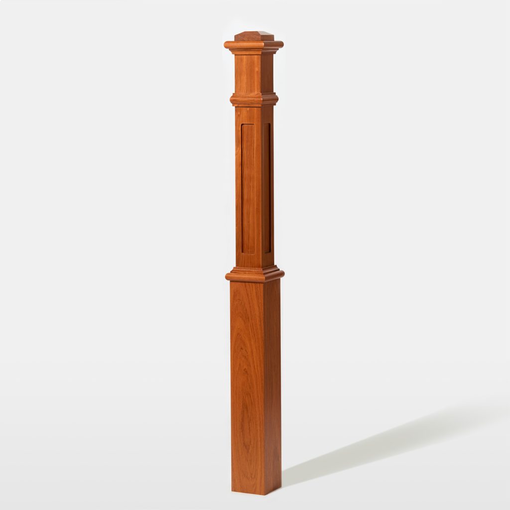 4623 Recessed Panel Box Newel