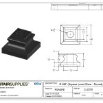 2370 1/2" Square Level Shoe - Round - Image 3