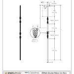 2561 Double Ribbon Iron Baluster - Image 3