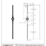 2572 Gothic Basket Iron Baluster - Image 3