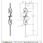 2581 Medium Scroll Iron Baluster - Image 3