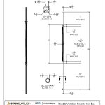 2596 Double Venetian Knuckle Iron Baluster - Image 3