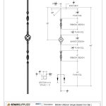 2962 Ribbon Single Basket Iron Baluster - Image 3