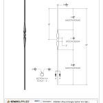 2971 Round Single Gothic Iron Baluster - Image 3