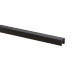 Aluminum Square Cap Rail for Glass - Image 3