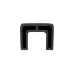 Aluminum Square Cap Rail for Glass - Image 4