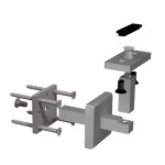 Stainless Steel Wall-Mounted Handrail Bracket - Image 3