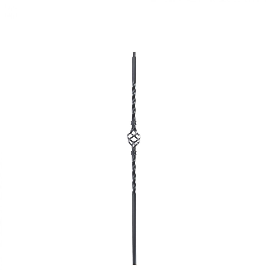 2652 Knee Wall Single Basket Iron Baluster