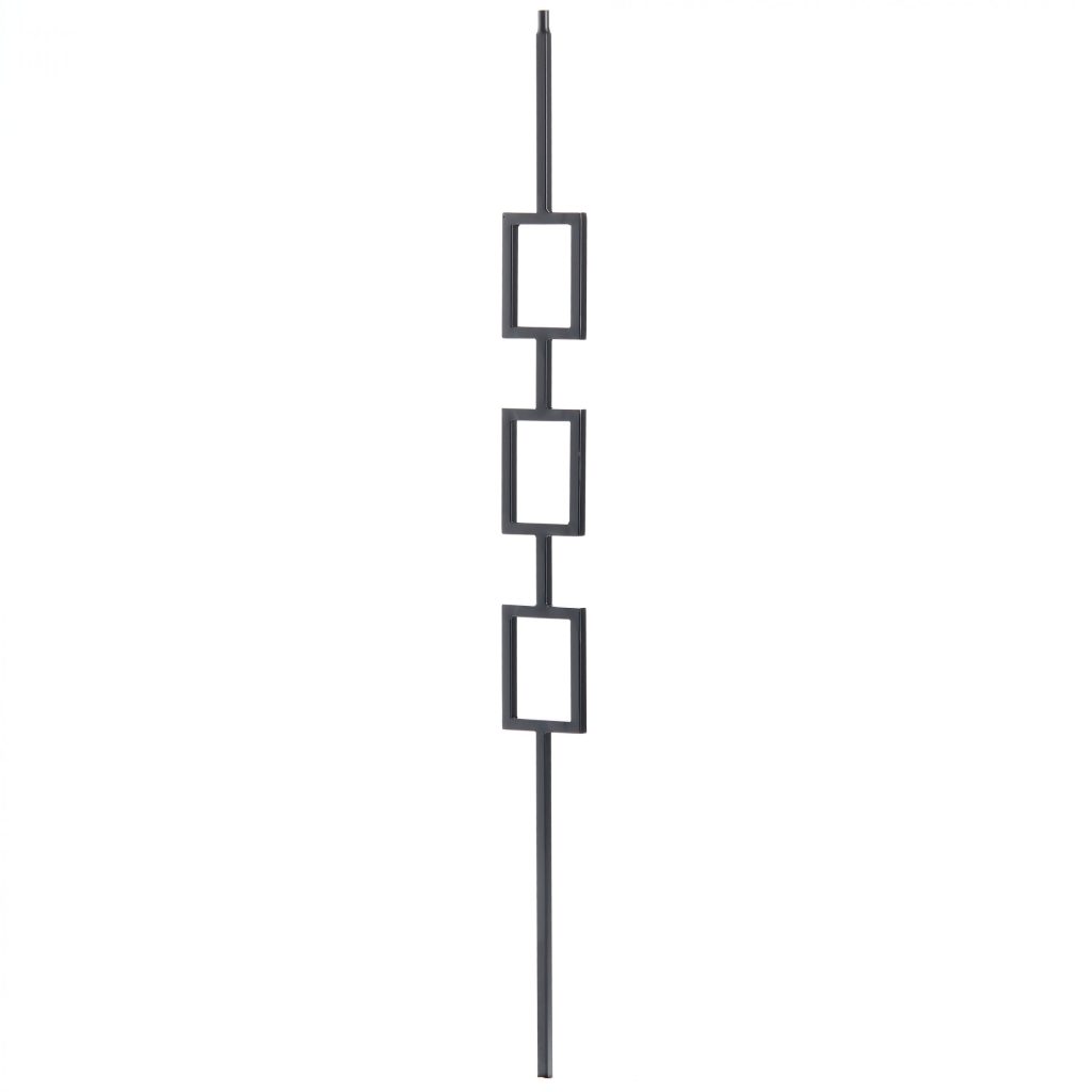 2672 Triple Rectangle Iron Baluster