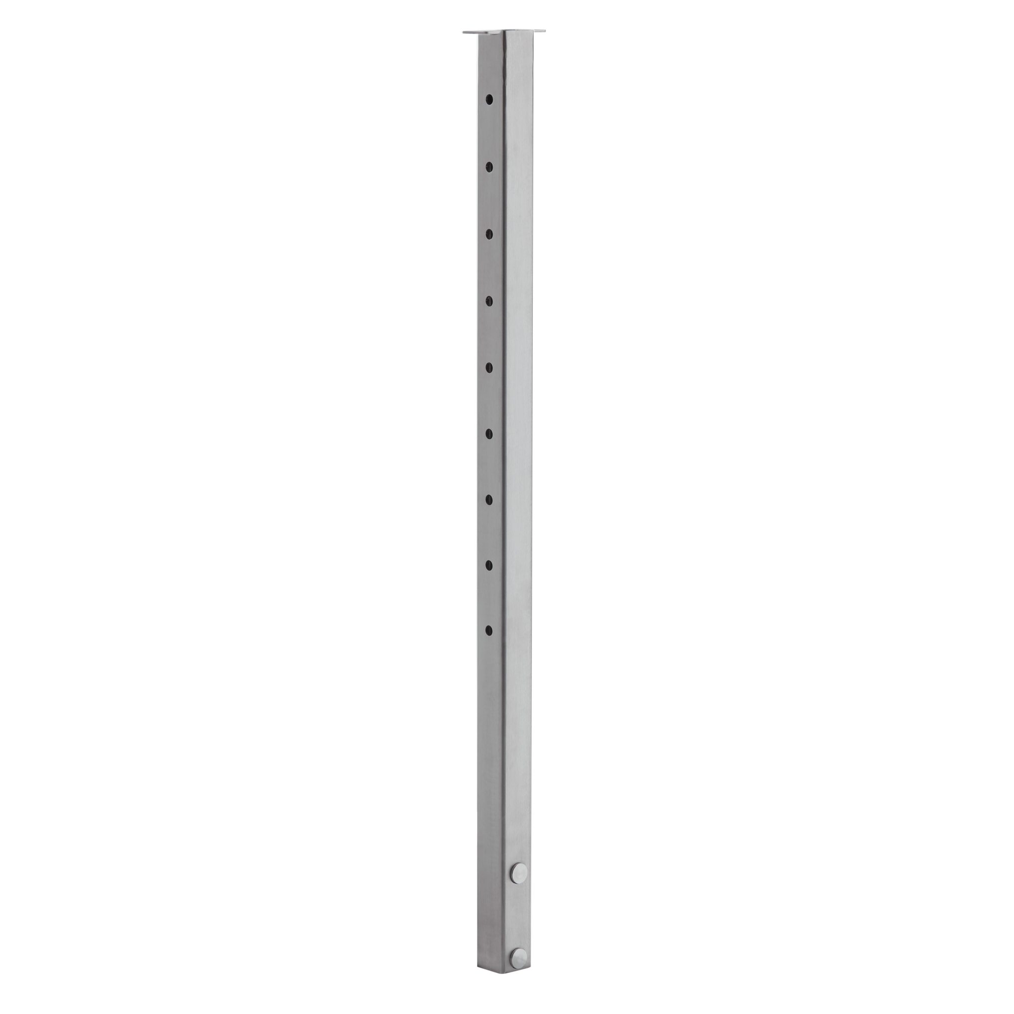 Slim Side Mount Flat Top Square 2" Cable Railing Post