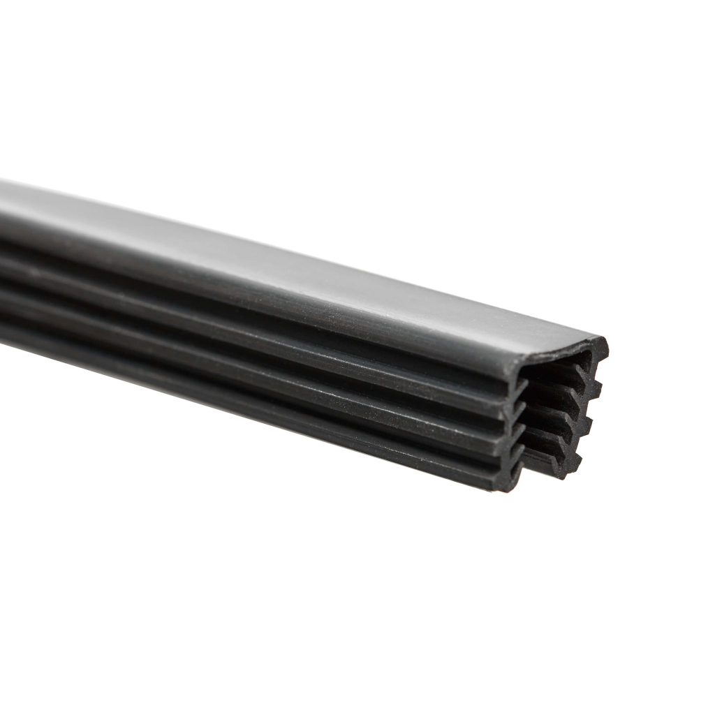 Rubber U Channel for 1 1/2" Square Metal Cap