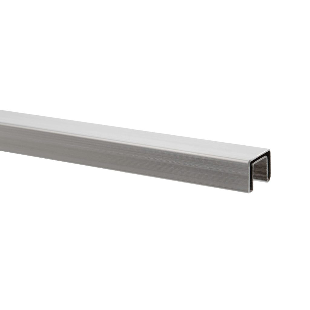 Stainless Steel Square Cap Rail for Glass