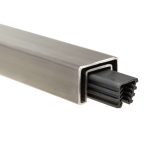 Stainless Steel Square Cap Rail for Glass - Image 3