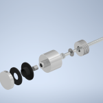 Glass Standoff Pin - Powder Coat - Image 2